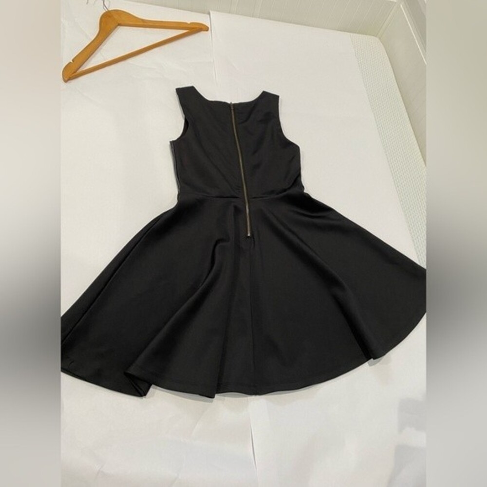 Ella Moss Girls Faux Leather Peplum Black Dress Sz 12 - Picture 8 of 8